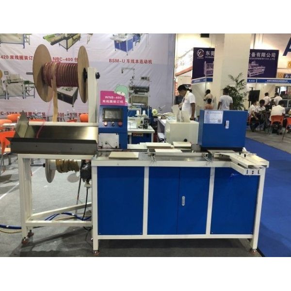 Nanbo Heavy Duty Wire Closing Machine , CE 420mm Twin Loop Wire Binding Machine
