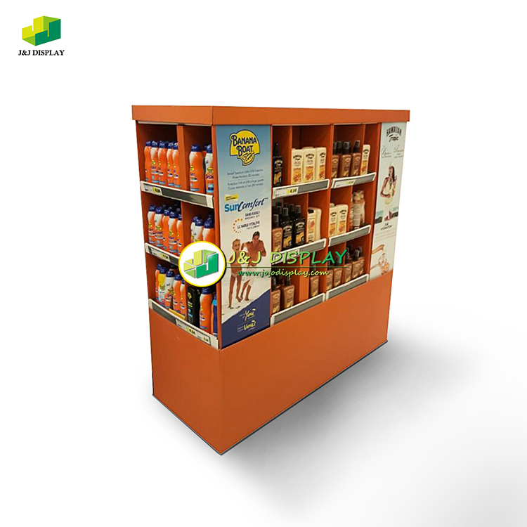 Point Of Sale Display Stands Customized Retail Floor Display Stand Grocery Store Shelf