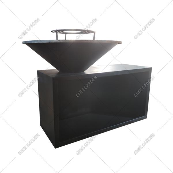 Modular Corten Steel Outdoor Cooking Grills 3mm Thickness Electronic Ignition