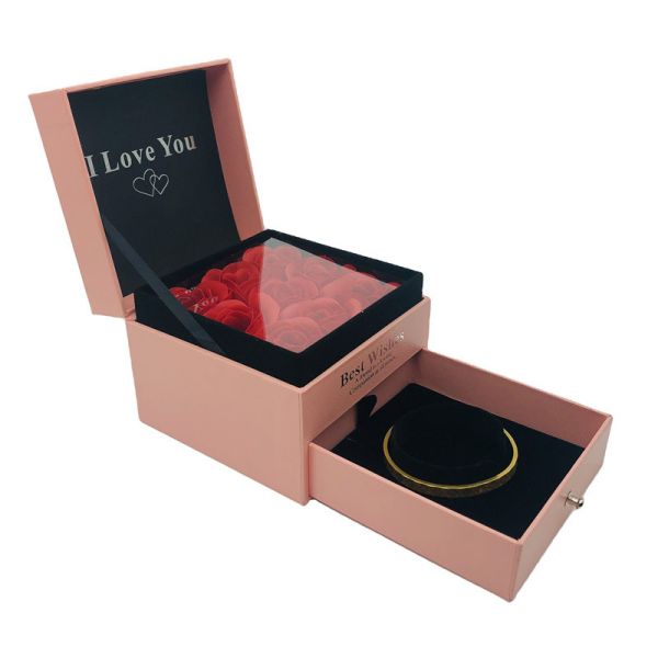 Коробки цветка картона ящика офсетная печать роскошной подарочной коробки цветка