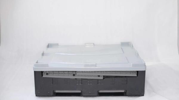 Large industrial logistics transportation heavy-duty collapsible plastic pallet box for storage
