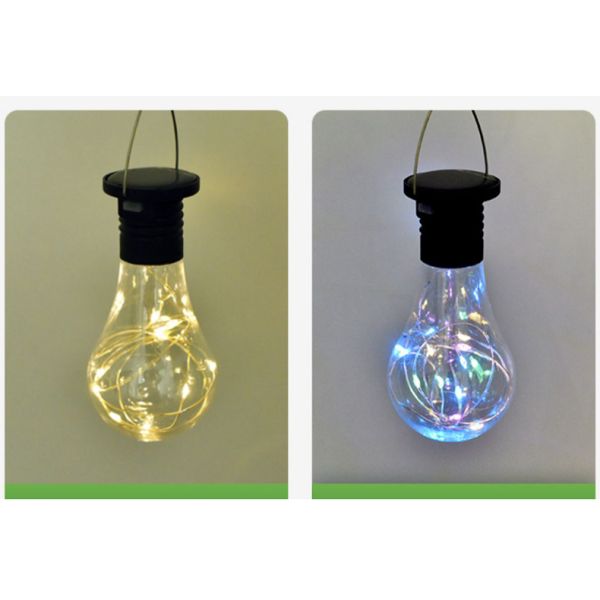Solar Light Bulb Hanging Outdoor Garden Camping Lighting LED Solar Lamps 6 - 8 Hours