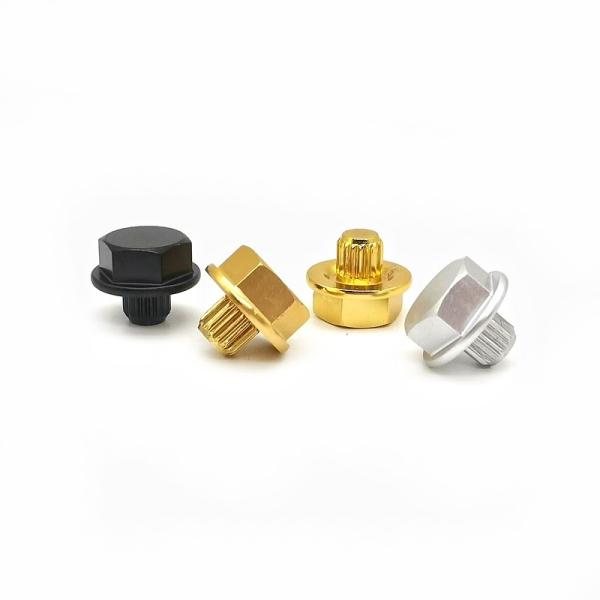Custom Hexagonal Aluminum Alloy Straight Screw Car Hub Decorative Nail Cd