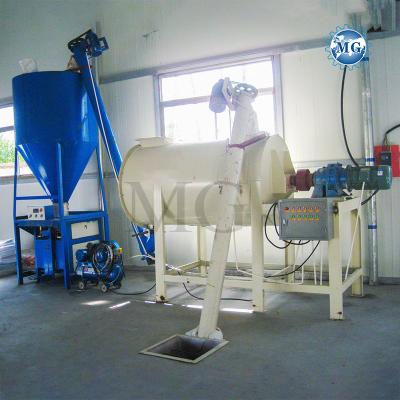 20-25m2 Area Simple Dry Mortar Mixing Plant Wall Putty Gypsum Powder Plaster Skim Coat Cement Mixer Tile Adhesive Grout Glue Making Machine