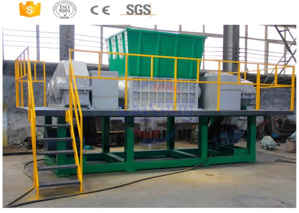 Waste ABS Plastic Shredder / 2 Motor Industrial Plastic Shredder Machine