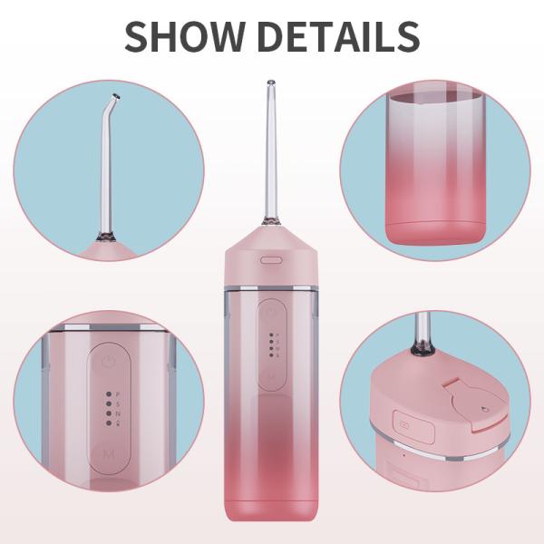 3 Modes Oral Irrigator Water Flosser With 160ml Water Tank Multipurpose