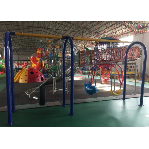 High Durability Playsafe Swing Set Beach Playground Equipment
