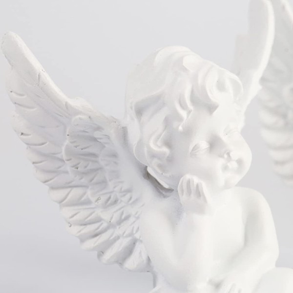 Finished Goods Garden Miniature Gold 2pcs Cherub Resin Statue Angel Figure Decorative