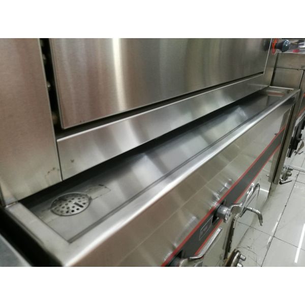 3 Door Full Commercial Electric Steamer / Stainless Steel Gas Steamer 900 * 820 * 1850mm