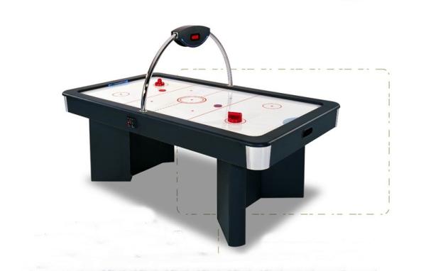 Deluxe 7FT air hockey table overhead electronic scorer wood MDF ice hockey table