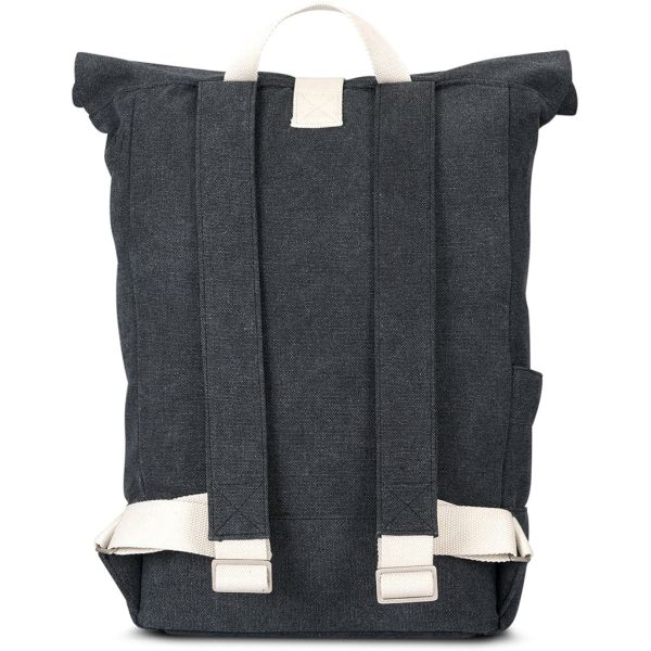 RPET Vintage Roll Top Backpack Sturdy Rolltop Laptop Backpack Waterproof