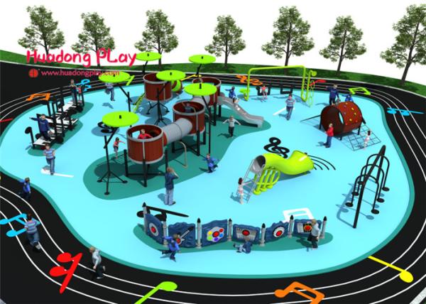 Popular Kids Outdoor Playset Large Size Fashionable Colorful Children Interested