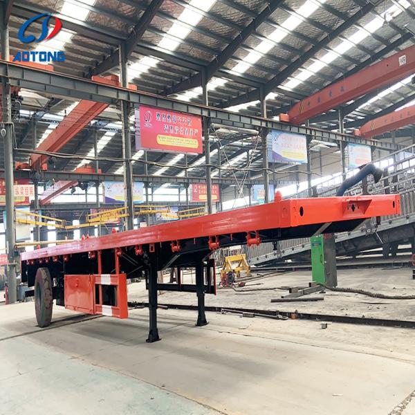 Trailer Truck 3 Axle 40FT Flatbed Container Flat Bed Trailer 