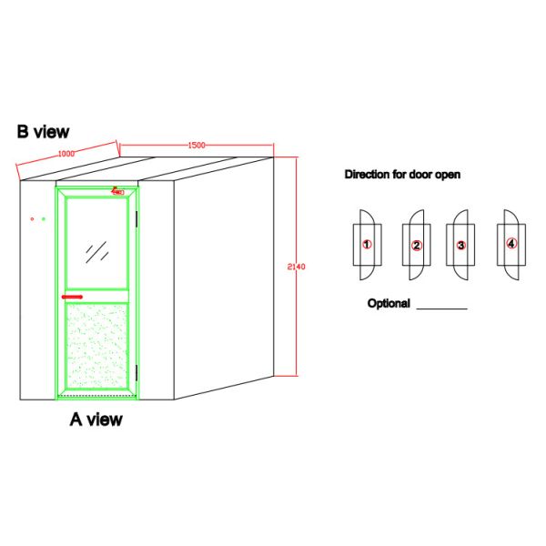 PLC Control Stainless Steel Clean Room Air Shower Room With Alcohol Spring Machine