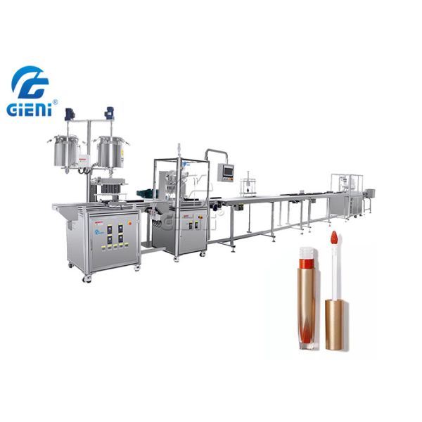 Piston Cosmetic Filling Machine 84pcs/min Mascara Lipstick Production Machine