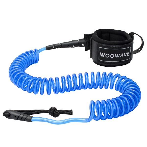 Surfboard Leash 6ft 7mm Thick Wire Rope for Lakes Rivers Stainless Steel Double Swivels
