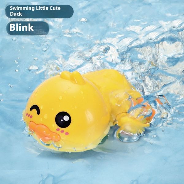 Yellow Duck Bath Toy for Toddlers Lovely Floating Bath Duck Mini Water Clockwork PVC Educational Swimming Toy Bathroom Children