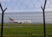 PVC 3d sinueux a enduit V soudé Mesh Security Fencing For Airport