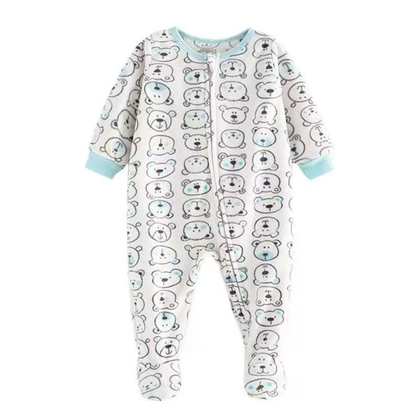 Kids Rompers Multi Pattern 100% Cotton Infant Footed Romper Pajamas Baby Clothes