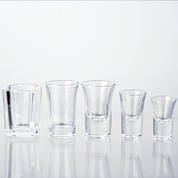 Mini Shot Glass de luxo Tequila Shot Glasses Spin Clear Shot Glass 30ml