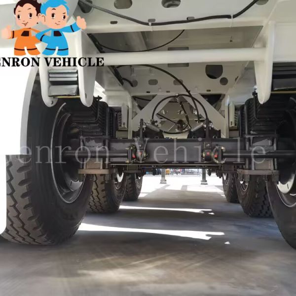 Genron 7000L 3axles 9silos carbon steel/aluminum fuel tanker semi trailer