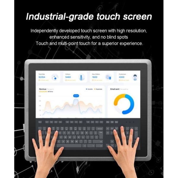 21.5-inch Embedded Industrial TouchScreen Panel PC HMI Panel PC IP65 Waterproof Lcd Monitor