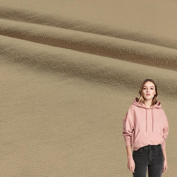 Plain Dyed Knitted CVC Polyester Fleece Fabric, China Supplier Cotton Fleece Fabric for Hoodie/