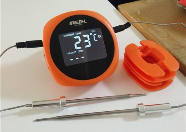 Digital Probe Smart Grill Thermometer Eco - Friendly ABS Case For Food Cooking