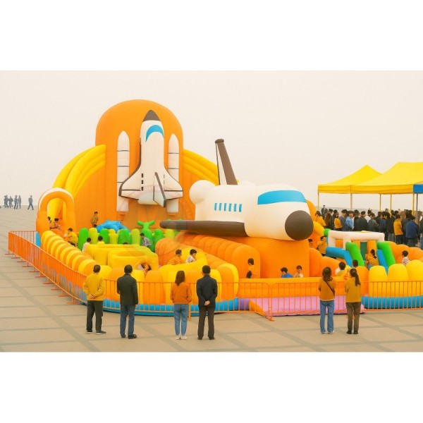 Large Inflatable Amusement Park Custom Inflatable Castle Commercial Outdoor Playground Kids Fun City Theme Event Equipment