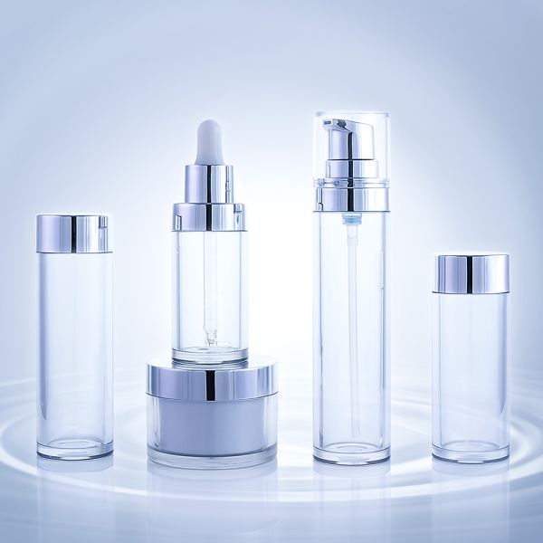 Wholesale Customizable Leak-Proof Recyclable Thick Wall Plastic Cosmetic Bottle Set for Skincare Packaging