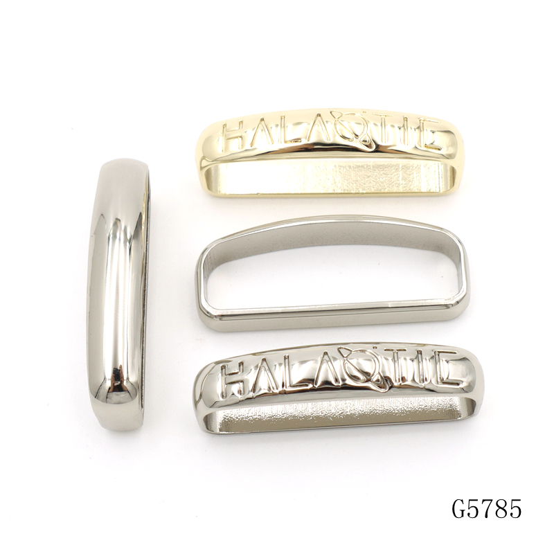 Nickel Plated Metal Belt Loop Luxury Belt Loop Accessories Silver Gold