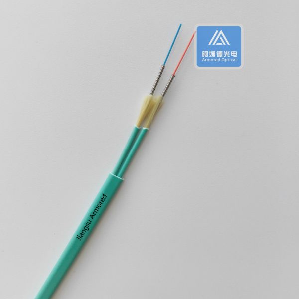 Double câble blindé Om3 à fibre optique de 3,0 mm x 5,0 mm résistant aux rongeurs