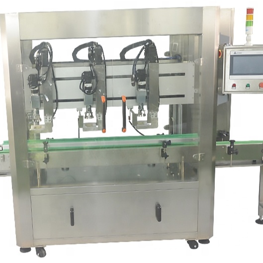 3-Head Automatic Capping Machine for Customized Plastic Bottle Specifications