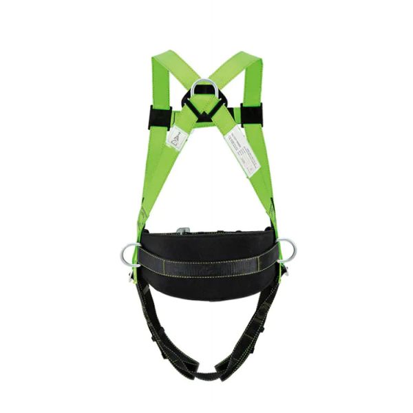 EN358 Certified Full Body Safety Harness with Dorsal D-Ring Tongue Buckle and 81-121cm Adjustable Waistline