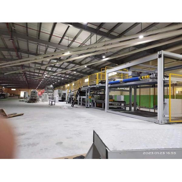 WJ150-1800 Одностенная двойная коругационная линия для ширины картонного картона A/B/C/E/F/BC