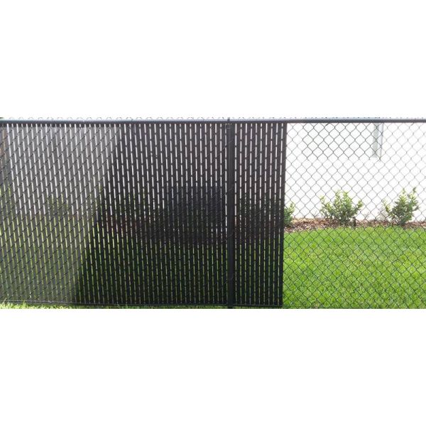 chain link slats hedge slats Single wall bottom locking fence privacy slat for cyclone fencing Double wall