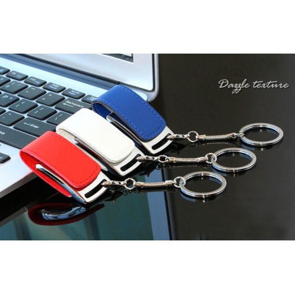 Custom Leather USB 3.0 Memory Flash Drive Portable 1GB 4GB 32GB High Speed True Capacity for Professional Data Transfer