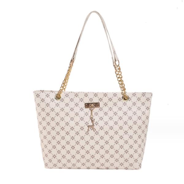 Printed Chain Women Fashion Handbag Women Retro Commuter Shoulder Bag