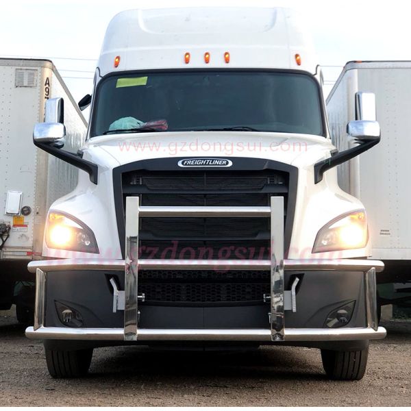 304 Stainless Steel Truck Deer Guard Silver Color For Freightliner Cascadia