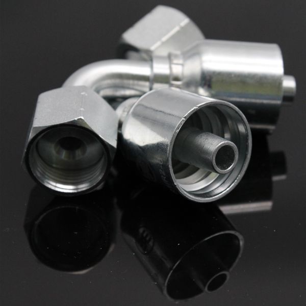 Female ORFS Swivel 45 Elbow Hydraulic Fitting Forged Stainless Steel Material 15943-8-6