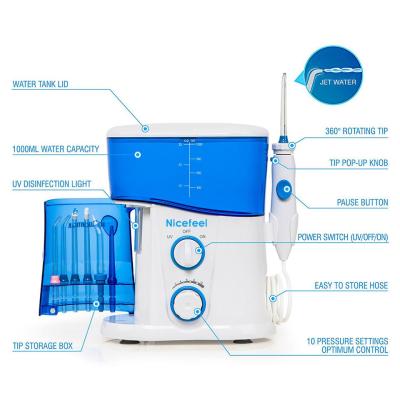 Shower Countertop Water Flosser Bathroom Oral Irrigators With UV Sterilizer Fc188