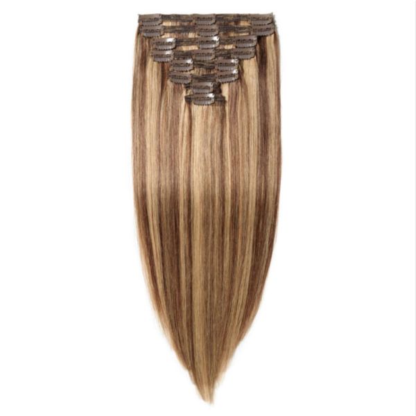 Effortlessly Blend Your Natural Hair with Fashionable Clip In Human Hair Extensions