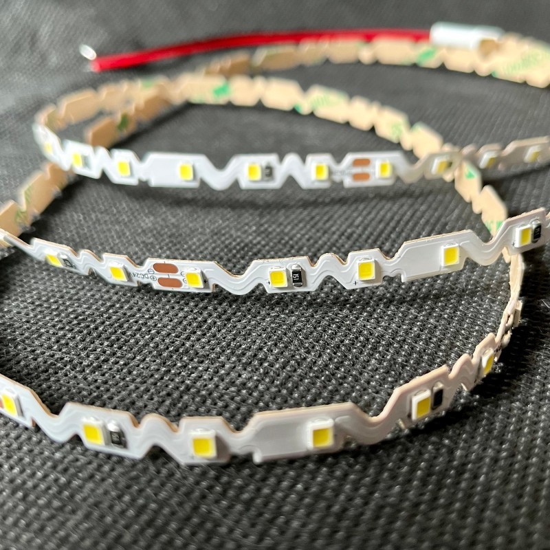 S-Type Zigzag LED Strip Light 12V Flex Bendable Serpentine LED Tape for Signage
