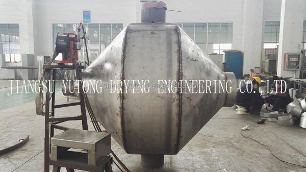 SS304 40L Lithium Hydroxide Vacuum Drying Equipment Double Cone