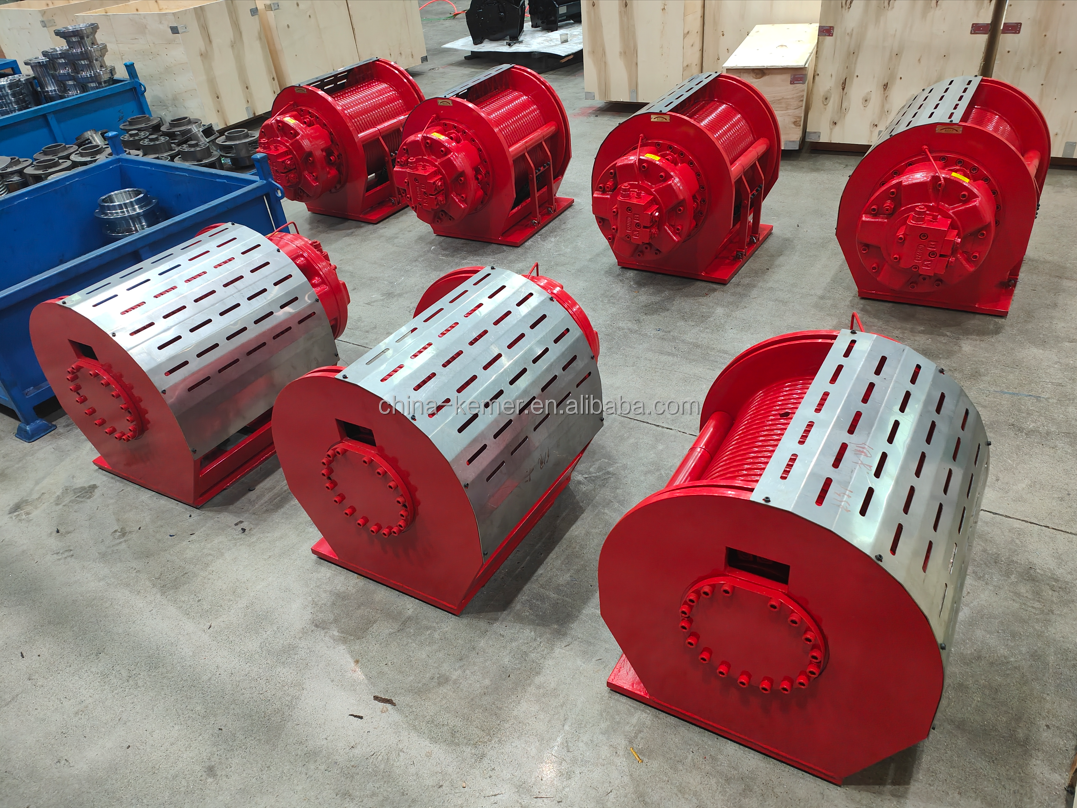 50KN Hydraulic Winch With GM Motor For Crane and Marine Mooring Anchor Winch 11000LBS