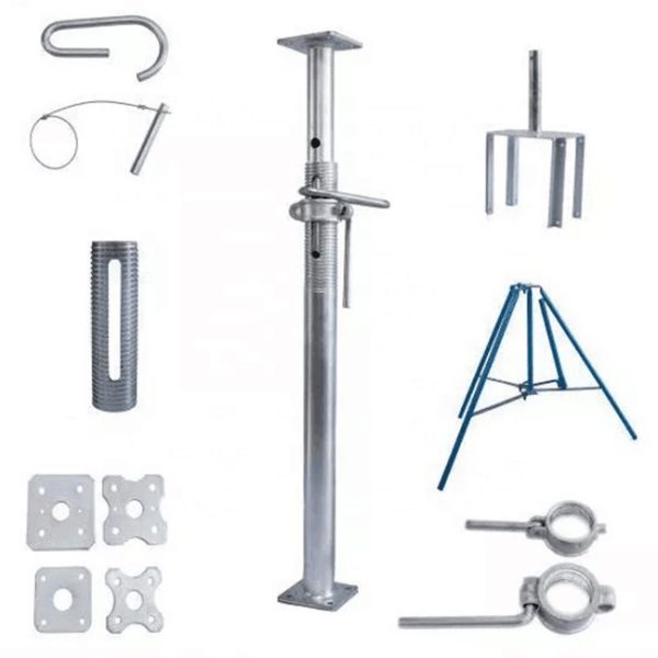 Painted Silver Custom System Scaffold Components Prop Sleeve Thickness 2.5mm