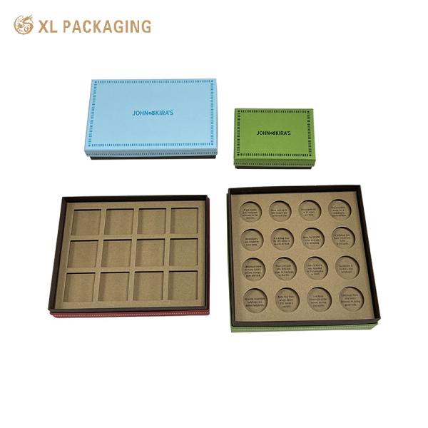 Romantic Packaging For Truffles Chocolates & Eco-Loving Gifts Biodegradable Valentine's Day Chocolate Gift Box  Lid-Base Structure With Food Grade Insert Red Heart Print Compostable Material