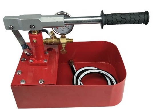 10L 50 Bar Manual Hydro Test Pump , 725psi Manual Water Pressure Test Pump