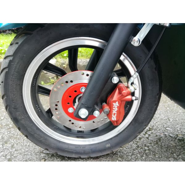 MSAWAKI Electric Motorcycle Scooter Tri Scooter Rear Two Disc Brake With Topcase