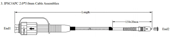 IP68 Waterproof RRH CPRI SC/APC OptiTap Cable Pigtail